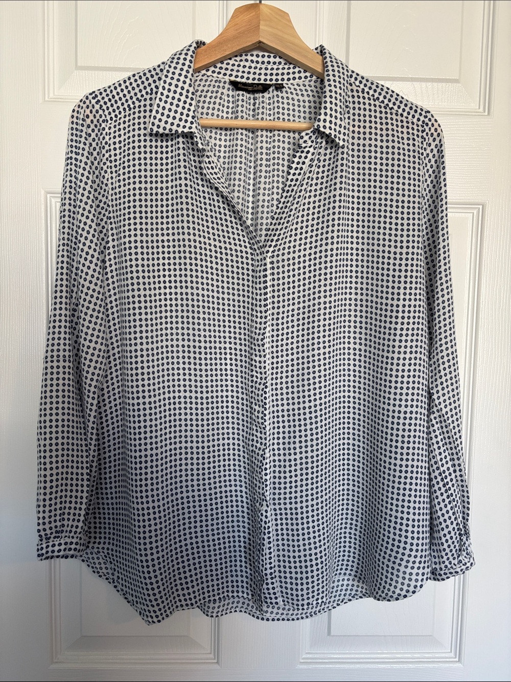 Massimo Dutti collared blouse